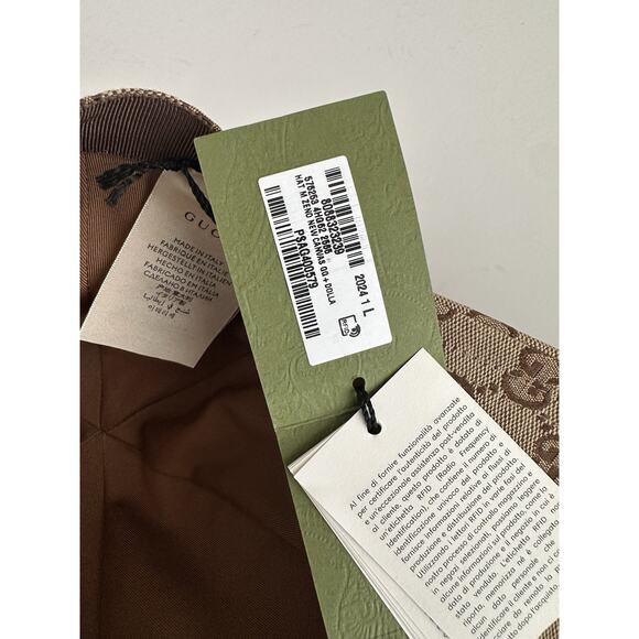 Gucci GG Print Baseball Cap Hat Brown L (59 cm) Made in Italy 576253 NWT - Picture 14 of 14